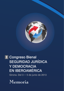 Memoria Congreso - Cátedra de Cultura Jurídica