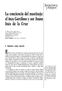 pdf La conciencia del mestizaje: el inca Garcilaso y sor Juana Inés