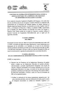 convenio de cooperación interinstitucional entre la justicia electoral