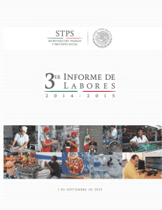 Tercer Informe de Labores de la STPS 2014-2015.