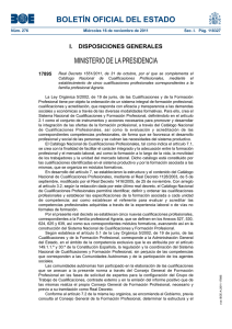 Real Decreto 1551/2011, de 31 de octubre