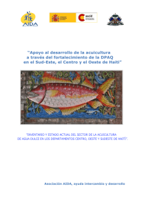 Inventario y caracterización del sector acuicola- Haití (2013)