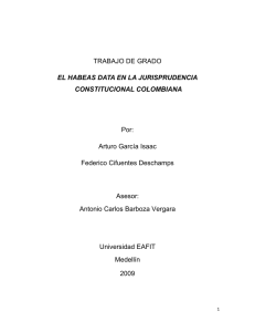 El habeas data en la jurisprudencia constitucional colombiana