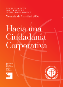 Hacia una Ciudadanía Corporativa - Fundació Fòrum Universal de les