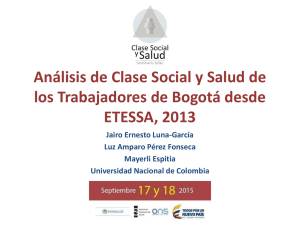 Análisis de Clase Social y Salud desde ETESSA