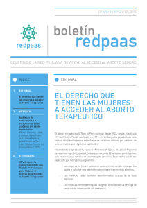 Boletín 2 - Red2 Peruana de Acceso al Aborto Seguro