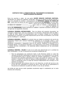 Contrato Ruta Hospitalaria - Empresas Varias de Medellín ESP