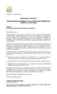 circular 187 de 2011 mano de obra colombiana cada vez es más