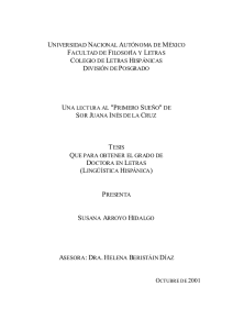 pdf Una lectura al "Primero Sueño" de Sor Juana Inés de la Cruz