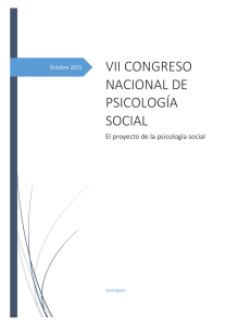 vii congreso nacional de psicología social