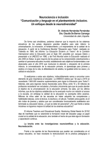 Neurociencia e inclusión “Comunicación y lenguaje en el