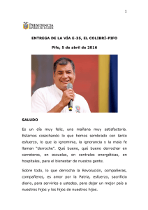 via Pifo - Presidencia de la República del Ecuador