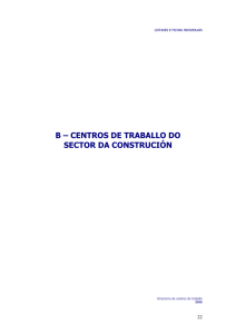 b – centros de traballo do sector da construción