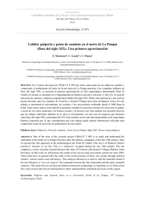Caldén: pulpería y posta de caminos en el norte de La Pampa (fines