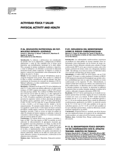 1 POSTER Actividad fisica.indd - Archivos de Medicina del Deporte
