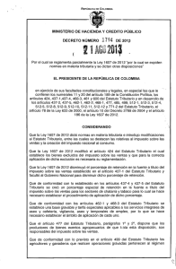 Decreto 1794 de 2013