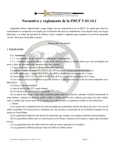 Normativa y reglamento de la IMCF V.01.14.1