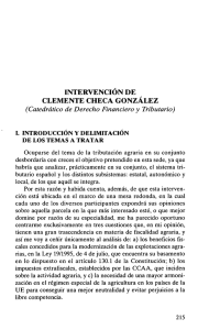 INTERVENCIÓN DE CLEMENTE CHECA GONZÁLEZ (Catedrático