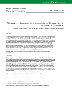 Diagnóstico diferencial de la eosinofi lia periférica