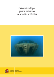 Guía metodológica para la instalación de arrecifes artificiales