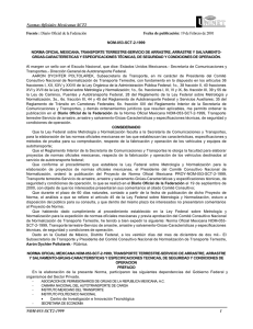 NOM-053-SCT-2-1999 - LEGISMEX Legislación Ambiental Mexicana