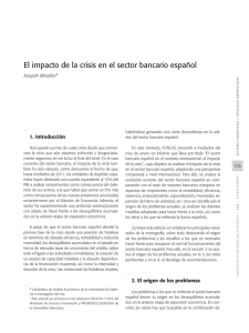 El impacto de la crisis en el sector bancario español