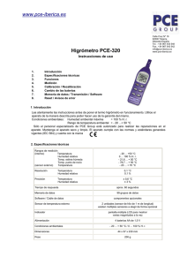 Higrómetro PCE-320