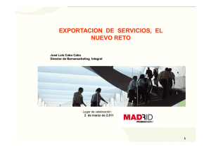 exportación de servicios