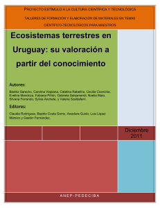 Ecosistemas terrestres de Uruguay: su valoracin a partir del