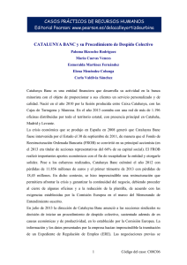 CATALUNYA BANC y su Procedimiento de Despido Colectivo por