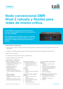 Nodo convencional DMR Nivel 2 robusto y flexible para redes de