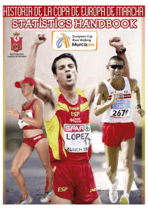 Statistics Handbook - Real Federación Española de Atletismo