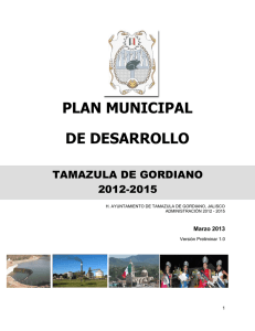 Plan Municipal de Desarrollo 2012-2015