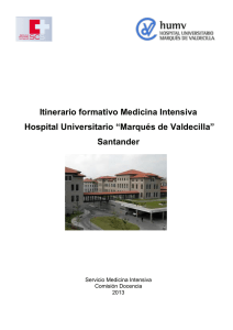 Itinerario formativo Medicina Intensiva Hospital