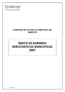 de Barreras Burocráticas - 2007