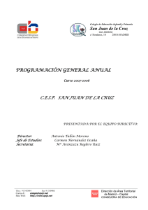 programacion general anual curso 2007