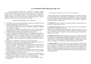 A Constitución francesa de 1791