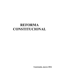 La reforma constitucional.