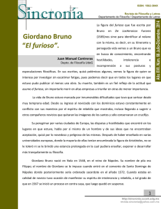 Giordano Bruno “El furioso”.