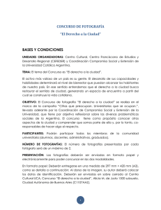 BASES Y CONDICIONES - Universidad Católica Argentina