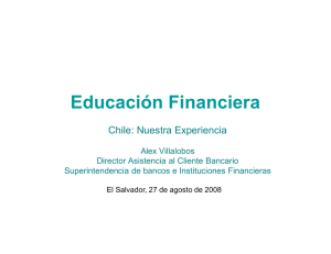 Chile: Nuestra Experiencia - Programa de Educación Financiera