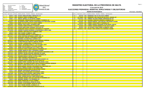 Extranjeros - Tribunal Electoral de Salta