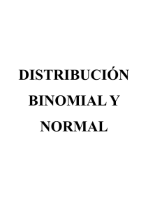 Distribución binomial y normal
