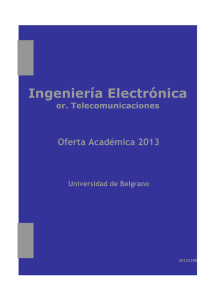 Ingeniería Electrónica - Universidad de Belgrano
