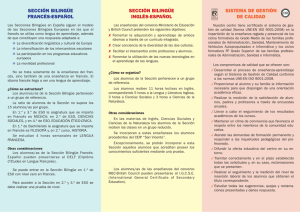 sección bilingüe francés-español sistema de gestión de calidad