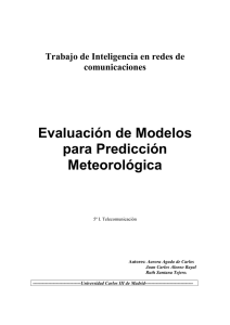 Evaluación de Modelos para Predicción Meteorológica