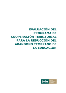 Evaluación del Programa de Cooperación Territorial para