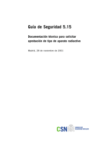 GS-05.15 Docum para solicitar aprob de tipo de aparado radiactivo