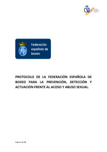 Protocolo de abusos - Federación española de Boxeo
