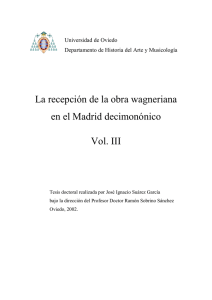 La recepción de la obra wagneriana en el Madrid decimonónico Vol